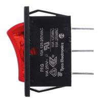 1634202-5 TE Connectivity Illuminated SPST, On-Off Rocker Switch Panel Mount