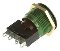 76-95134044g ITW Switches 76-95 Series Push Button Switch, Momentary, Panel Mount, 19.2mm Cutout, SPDT, 250V ac, IP67