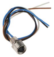 09-3390-00-04 binder Male 34 way M8 to Female 34 way M8 Sensor Actuator Cable, 5 m