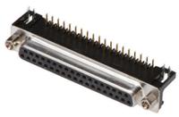 a-df-37-akg-t1 ASSMANN WSW A-DF 37 Way Right Angle Through Hole D-sub Connector Socket, 2.77mm Pitch, with 4-40 UNC Screwlocks