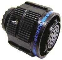 tv06zn-13-35sa Amphenol Socapex, TV, Copper Alloy 22 Way Cable Mount MIL Spec Circular Connector PlugBlack, Socket Contacts,Shell Size