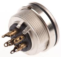 0304-07 Lumberg 7 Pole Din Socket, DIN EN 60529, 5A, 250 V ac IP68, Female, Panel Mount