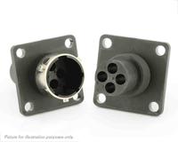 utg0104ph Souriau Sunbank by Eaton Circular Connector, 4 Contacts, Flange, Standard Connector, Plug, Male, IP65, UTG Series