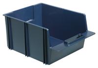 136723 Raaco PP Storage Bin, 375mm x 280mm x 186mm, Blue