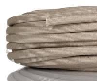 gss60 HellermannTyton Braided Fibreglass Natural Cable Sleeve, 6mm Diameter, 25m Length
