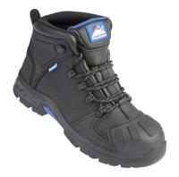 5209bk100 Himalayan 5209 Black Non Metallic Toe Capped Safety Boots, UK 10, EU 44