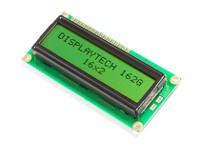 162g-bc-bw Displaytech 162G BC BW 162G Alphanumeric LCD Display, Yellow-Green on, 2 Rows by 16 Characters, Transflective