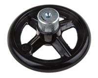 161-2018 RS PRO Black Phenoplast, Vegetal Fibre Reinforced Hand Wheel, 100mm diameter
