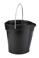 56889 6L Plastic Black Bucket With Handle