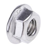 725-9669 RS PRO Stainless Steel Flanged Hex Nut, DIN 6923, M6