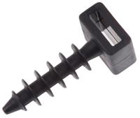 151-80500-lok01b-pa6hir-bk HellermannTyton Self Adhesive Black Cable Tie Mount 12 mm x 30mm, 9mm Max. Cable Tie Width