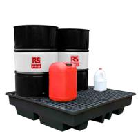 189-0054 RS PRO Polyethylene Drum Pallet for Oil