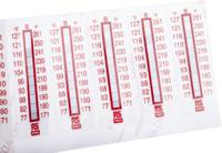 779-9772 RS PRO Non-Reversible Temperature Sensitive Label, 77°C to 127°C, 10 Levels