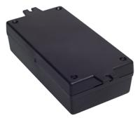 192-0741 RS PRO Black ABS Enclosure, IP54, Flanged, 169.15 x 74.35 x 39.85mm