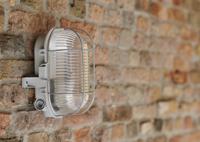 145969 RoBust Bulkhead E27 Oval S Grey IP44