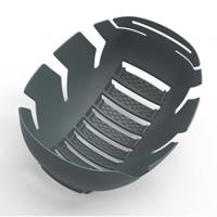 9794402 uvex Black Standard Peak Bump Cap, ABS Protective Material