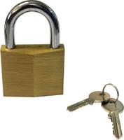 217-7000 RS PRO Key Brass, Stainless Steel Padlock, 6.3mm Shackle, 39.8mm Body