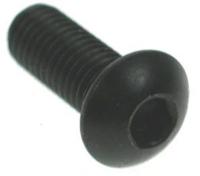 193-3404 RS PRO Black, Self-Colour Steel Hex Socket Button Screw, ISO 7380, M10 x 20mm