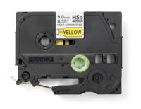 hse621e Brother Heat Shrink Tubing, Black on Yellow 1.6 → 5.4mm Sleeve Dia. x 1.5m Length 3:1 Ratio, HSE Series