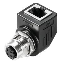 8901630000 Weidmuller IE Series M12 Socket/RJ45 Socket Adapter, Cat5
