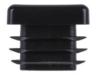 629-0120 RS PRO Black Square Tube Plug, 20mm Tube