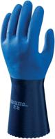 sho720 Showa 720 Blue Cotton Flock Nylon, Polyester Work Gloves, Size 9, Nitrile Coating