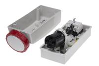 5613286 Scame Switchable IP67 Industrial Interlock Socket 3P+E, Earthing Position 6h, 32A, 415 V