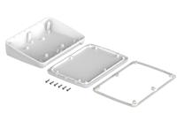 35107046hmt1-bop-70-pq-9016 Bopla BoPad Series White ABS Desktop Enclosure, Sloped Front, 215 x 150 x 53mm