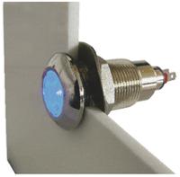 531-930-63 Marl Blue Panel Mount Indicator, 12 → 28V, 12.7mm Mounting Hole Size, Solder Tab Termination, IP67