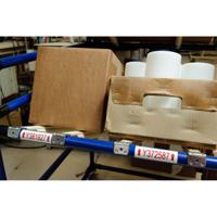 m4c-1000-595-wt-rd Brady B-595 on Red on White Label, 25.40 mm Width