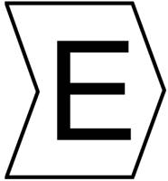 901-10417 HellermannTyton Helagrip Slide On Cable Marker, Black on White, Pre-printed "E", 2 → 5mm Cable,