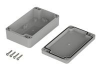 07513084-xt-130804-7035 Bopla Euromas X Series Light Grey ABS Enclosure, IP66, IP68, IK07, Light Grey Lid, 125 x 75 x 37.2mm