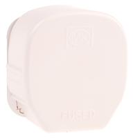 65503-whi MK Electric UK Mains Plug, 13A White, Cable Mount PVC, Urea Formaldehyde