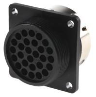 utg02028s Souriau Sunbank by Eaton Circular Connector, 28 Contacts, Flange, Standard Connector, Plug, Female, IP65, UTG Series