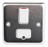 k941bss MK Electric 13A 2 Gang Switched Fused Spur