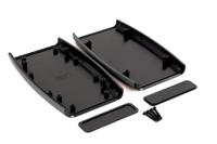 1553dxbk Hammond 1553 Series Black Plastic Hand Held Enclosure, Integral Battery Compartment, IP54, 147 x 89 x 25mm