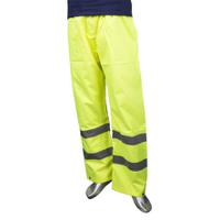918-5848 Portwest Yellow Hi Vis Work Trouser Waterproof M M Leg Length 31in