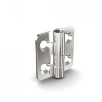 5213945 Pinet Polished Stainless Steel Butt Hinge, Rivet Fixing, 38mm x 36.5mm x 2mm