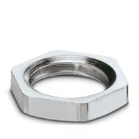 1411241 Phoenix Contact Silver Nickel Plated Brass Cable Gland Locknut, M16mm Thread