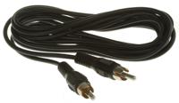 742-4302 RS PRO Male RCA to Male RCA Aux Cable, Black, 3m