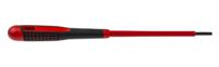 be-8230s Bahco Slotted  Screwdriver, 3.5 x 0.6 mm Tip, 100 mm Blade, VDE/1000V, 203 Overall