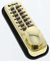 9160pb Brass Mechanical Polished Code Lock