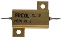 hs25-r1-j Arcol, 100mΩ 25W Wire Wound Chassis Mount Resistor HS25 R1 J ±5%