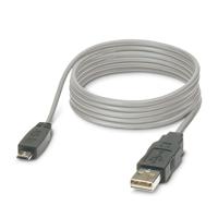 2701626 Phoenix Contact , Male USB A to Male Micro USB B, 2m