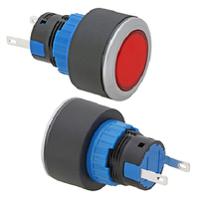 325-296 RS PRO Red Panel Mount Indicator, 12V, 22mm Mounting Hole Size, Pin Terminal Termination, IP65