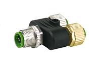 7000-41141-0000000 Murrelektronik Limited Circular Connector Adapter, 5 Contacts, In-Line, M12 Connector, IP67