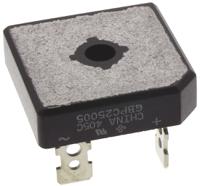 gbpc25005-e451 Vishay Bridge Rectifier, 25A, 50V, 4-Pin