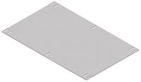 cdicmp007 CAMDENBOSS Steel Mounting Plate, 1mm H, 387mm W, 250mm L for Use with 110 Instrument Case