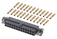 m80-4602605 HARWIN Datamate J-Tek Series Straight Cable Mount PCB Socket, 26-Contact, 2-Row, 2mm Pitch, Crimp Termination