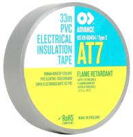 at7 Advance Tapes AT7 Grey PVC Electrical Tape, 19mm x 33m
